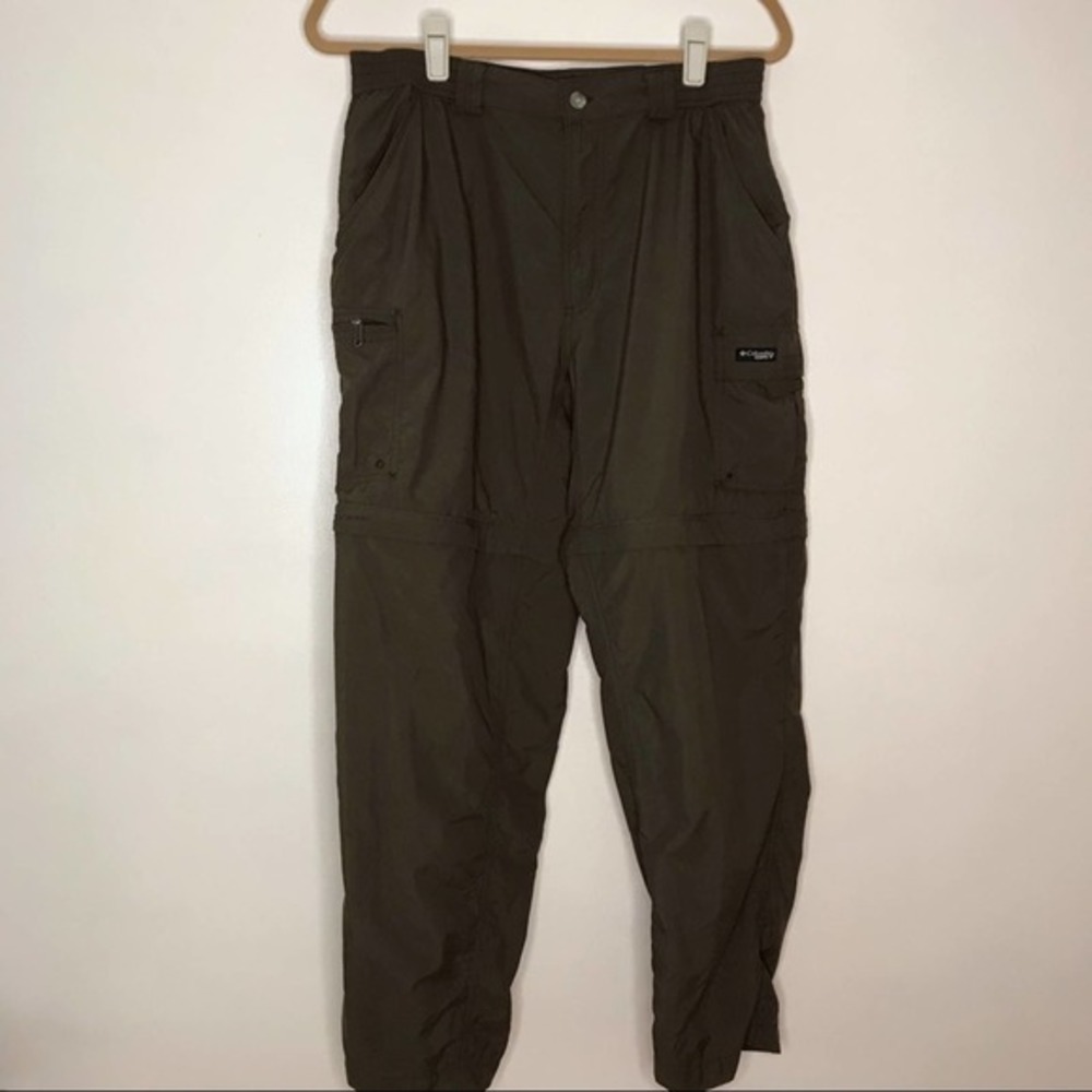 Columbia Pants Brown Size Large GRT Omni Dry Hiking Convertible Packable Shorts